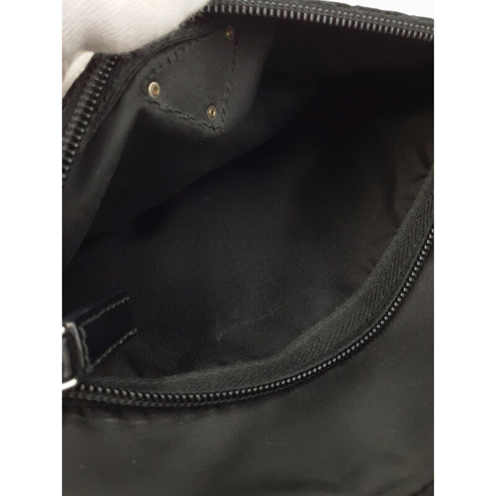 Prada ReNylon Saffiano leather shoulder bag black - Picture 6 of 9